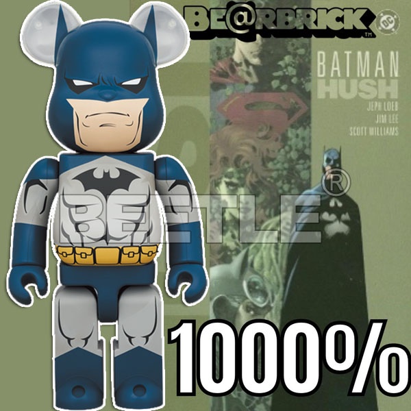 BEETLE BE@RBRICK 蝙蝠俠 BATMAN HUSH VER. 緘默版本 深藍 DC 庫柏力克熊 1000%