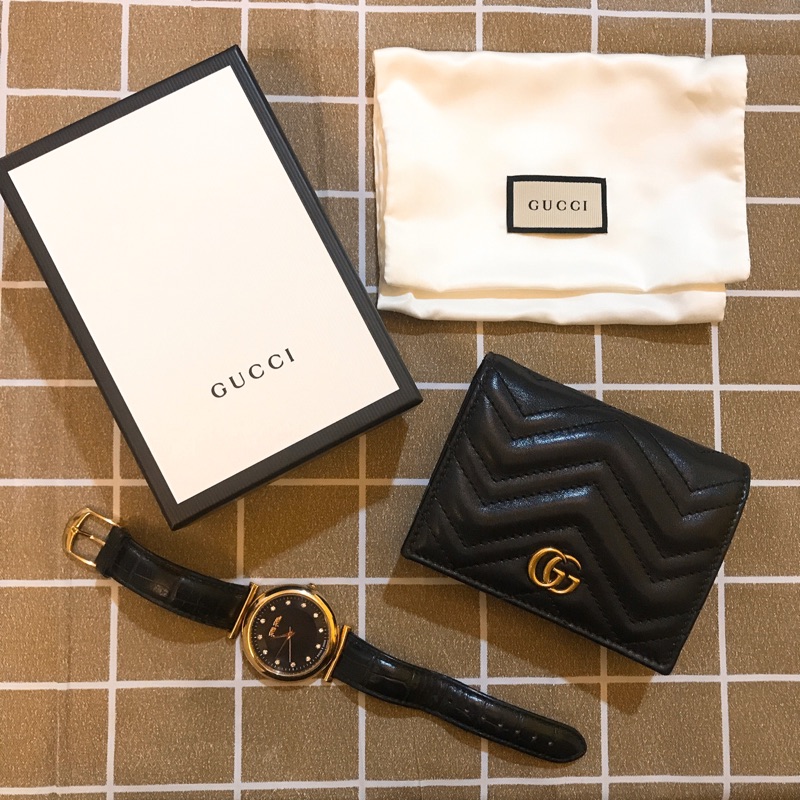 Gucci GG Marmont 馬夢 卡夾 卡包 短夾 card case