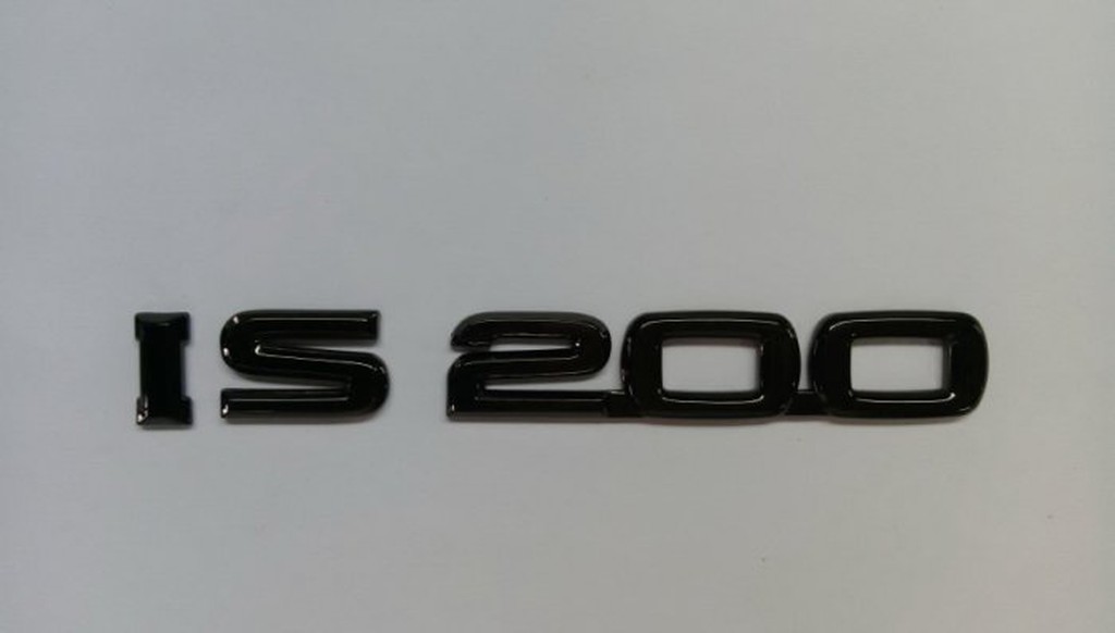 Lexus 凌志 IS 200 IS200 黑色 後車箱字體 字標 logo