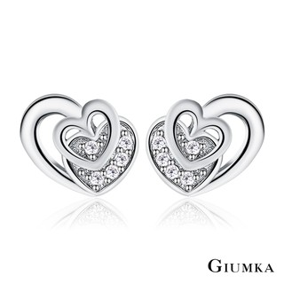 GIUMKA女生耳環925純銀迷你小耳釘愛心款多款任選/單副價格