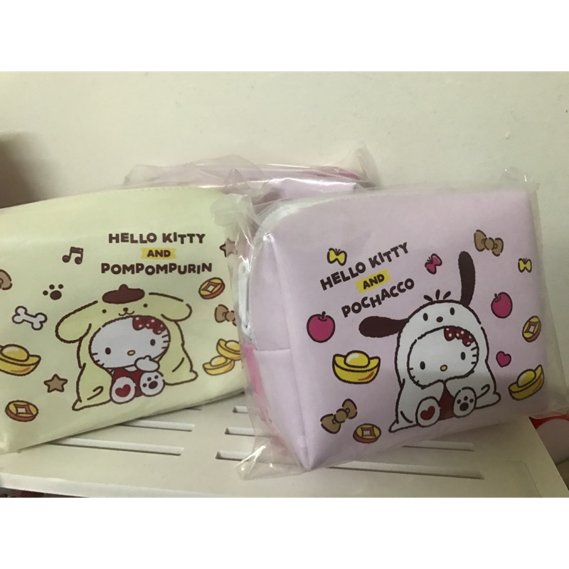 全新🌟2018 711福袋Hello kitty化妝包(粉、藍、黃)