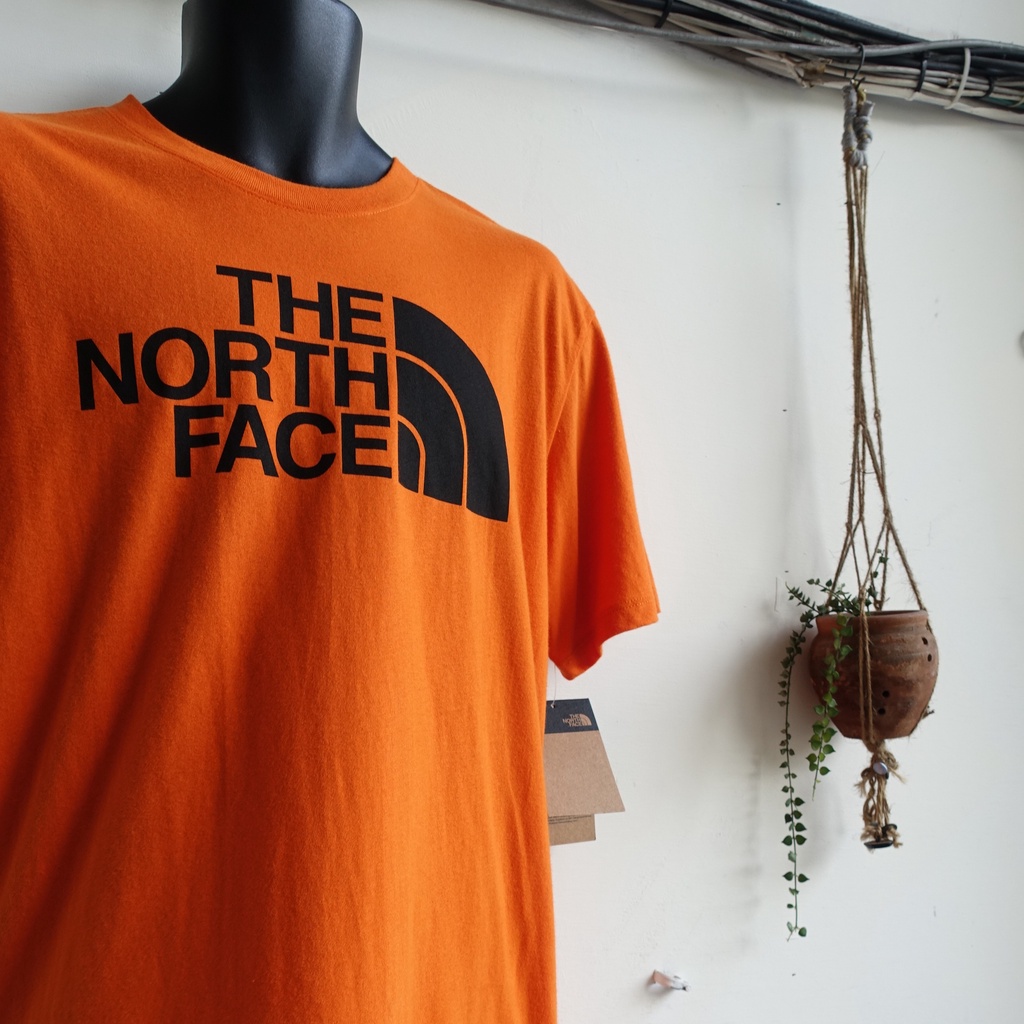 The North Face✨美國正品代購 橘色短袖棉T✨北臉基本Logo短袖T恤 純棉上衣 全新含吊牌／薩爾瓦多製造