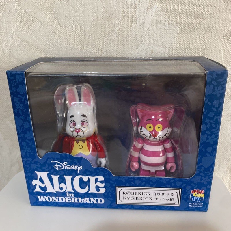 BE@RBRICK 愛麗絲ALICE NY@BRICK  笑笑貓 時間兔 100% 庫柏力克熊