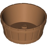 磚家 LEGO 樂高 中間牛奶糖色 Container 容器 木桶 圓盆 中間帶十字孔 64951