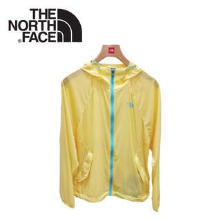 【The North Face 女 防曬外套《黃》】2VEO/透氣/防水/兜帽外套/連帽外套/輕量風衣/悠遊山水