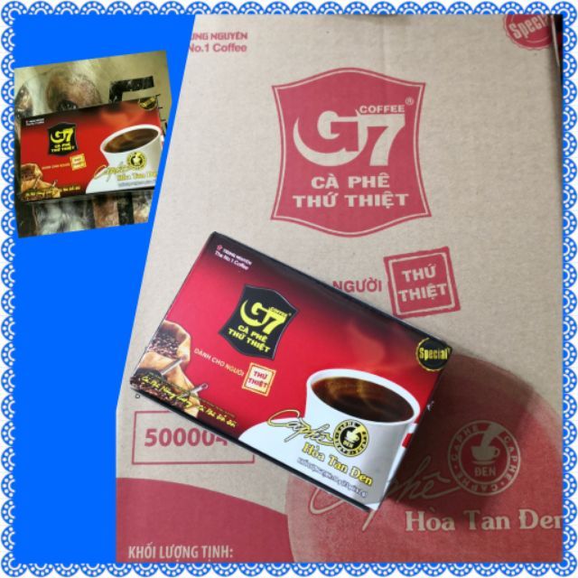 越南G7黑咖啡一箱賣場【30g*24盒】 越南黑咖啡 越南咖啡 coffee （無糖無奶）