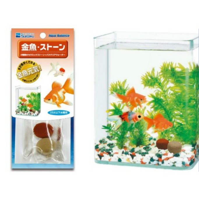 日本suisaku水作神奇淨水石 金魚用分解阿摩尼亞亞硝酸硝化菌淨水吸附髒汙清澈 蝦皮購物