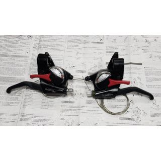 全新shimano St Ef40 3 7 21速v夾一體式煞變把轉把含檔位顯示器 蝦皮購物