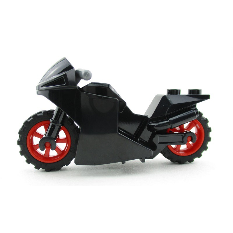 台中翔智積木 Lego 樂高motorcycle Black Fairing 黑色重型機車摩托車 紅輪框 蝦皮購物