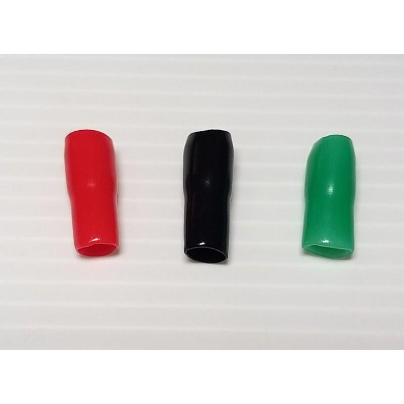 V3.5 ~ 4 平方 端子 絕緣 軟 套管 端子護套 阻燃 色套 (黑，紅，綠，混色) 30個/包=14元