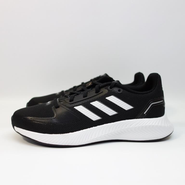 [麥修斯]ADIDAS RUNFALCON 2.0 愛迪達 慢跑鞋 運動氣墊 輕量 透氣 黑白 女款 FY5946