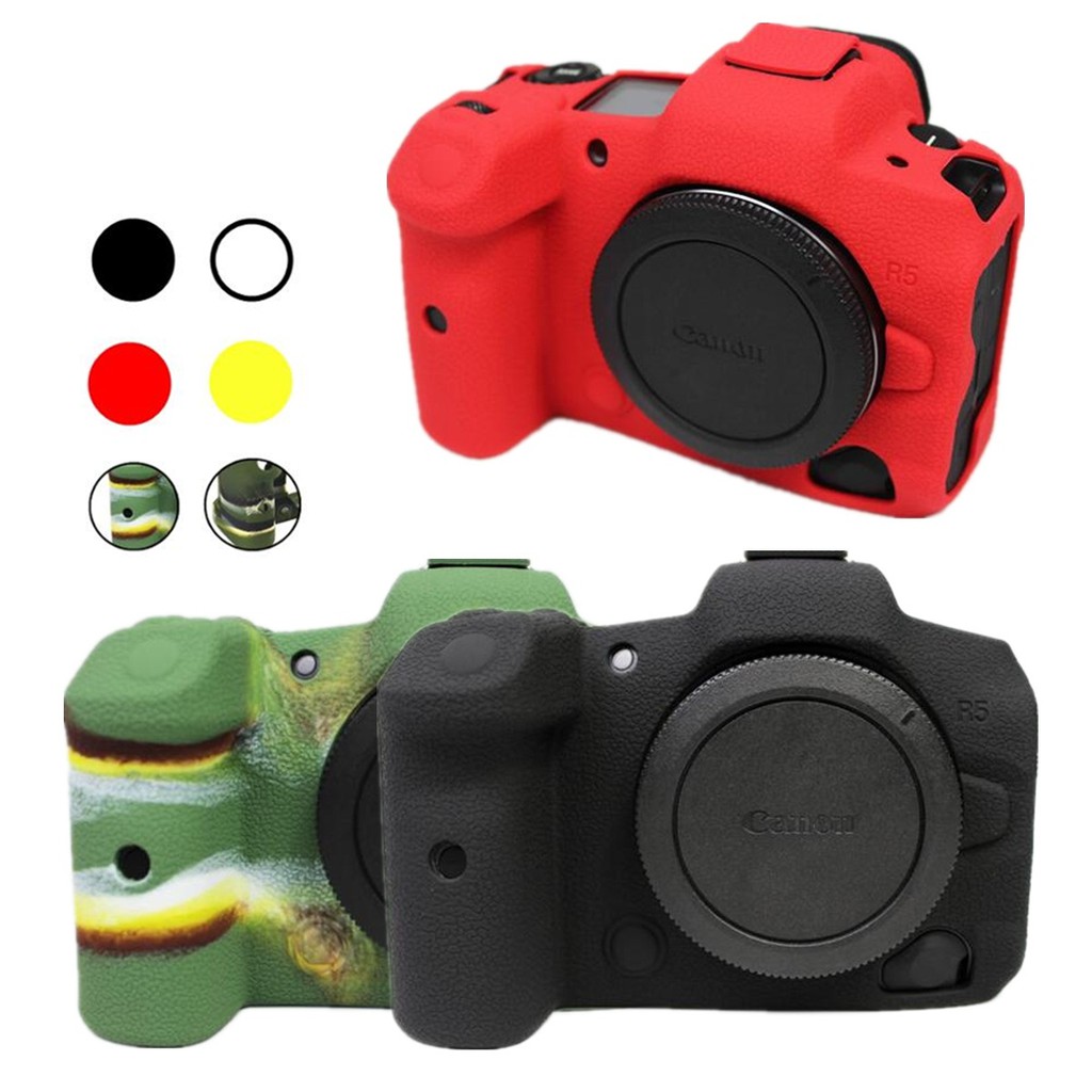 EOSR5 矽膠套 保護套 軟殼 防滑 防塵 防摔 防跌 適用於 佳能 Canon EOS R5 類單眼相機