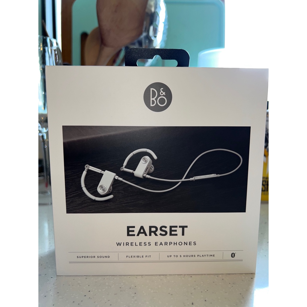 丹麥 B&amp;O EARSET 藍芽耳機 冰霜白(二手)