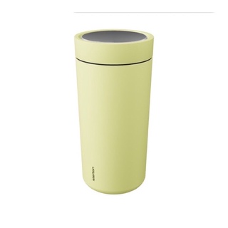 ~Y.m~ 全新 家樂福 丹麥美學 stelton 保溫杯 檸檬黃 400ml