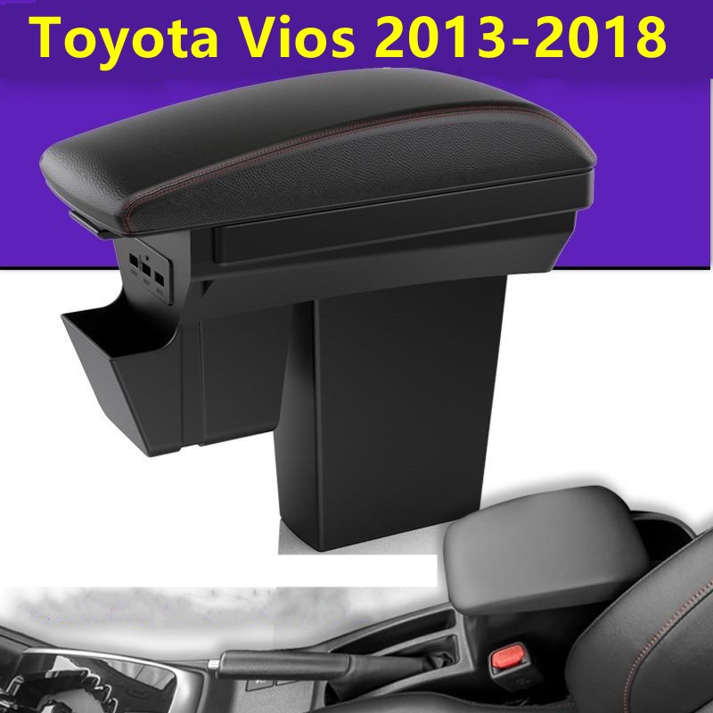 【手扶箱專賣】豐田 Vios 1.5經典款 中央扶手 14-18改款前Vios 扶手箱 雙層扶手箱收納 儲物箱 原車改裝