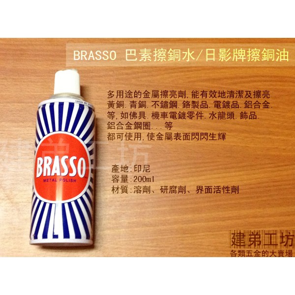 BRASSO巴素擦銅水 (日影牌擦銅油)