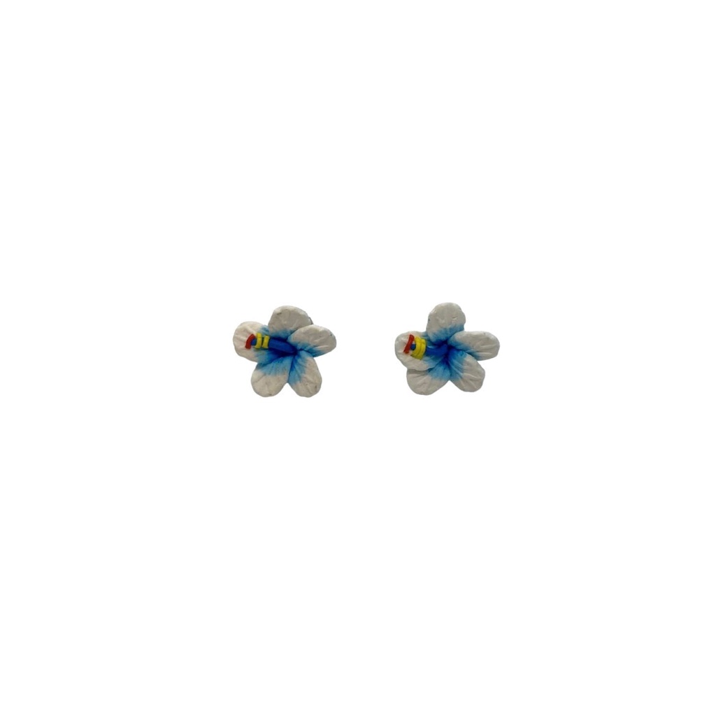 Fimo Hibiscus Earring 扶桑花耳環 (軟陶) 夏威夷進口 全新