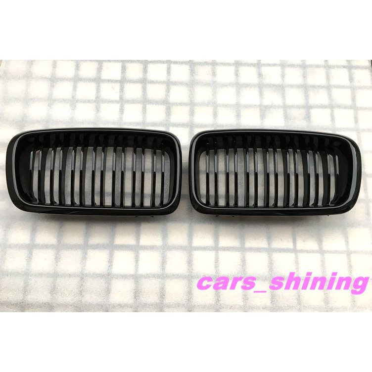 cars_shining 全新 BMW E38 728 730 735 M7 1994-2002鼻頭 中網 亮黑 鋼琴黑