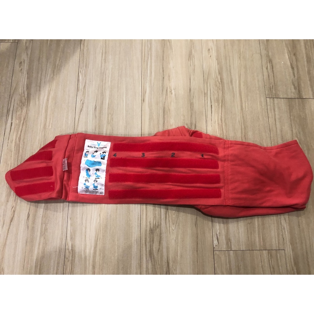 [二手] 荷蘭 wallaboo 袋鼠背巾 - 單色款 紅色