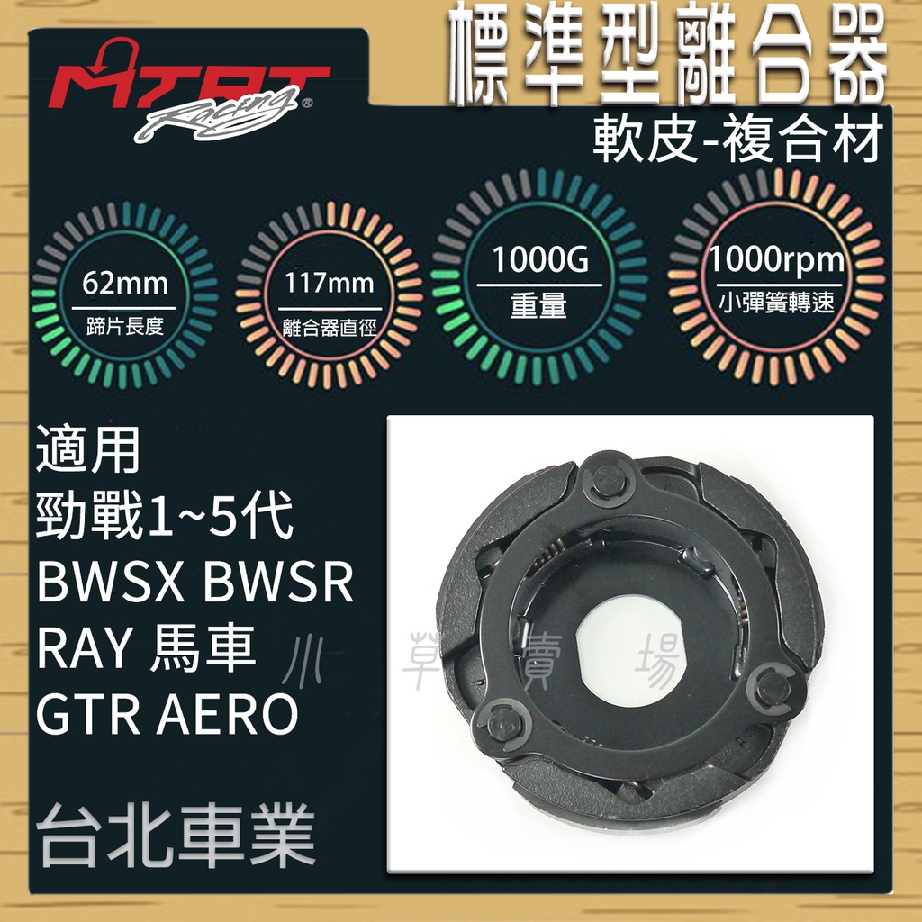 MTRT 複合材 標準型離合器 軟皮 離合器 台北車業 適用 勁戰 三代戰 四代戰 五代戰 BWS R GTR RAY