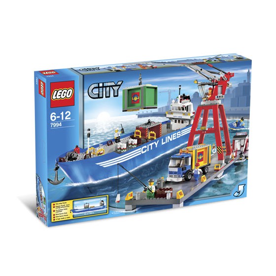 [正版] 絕版 樂高 LEGO 7994 城市 貨櫃船 港口 (全新未拆品) City Harbour