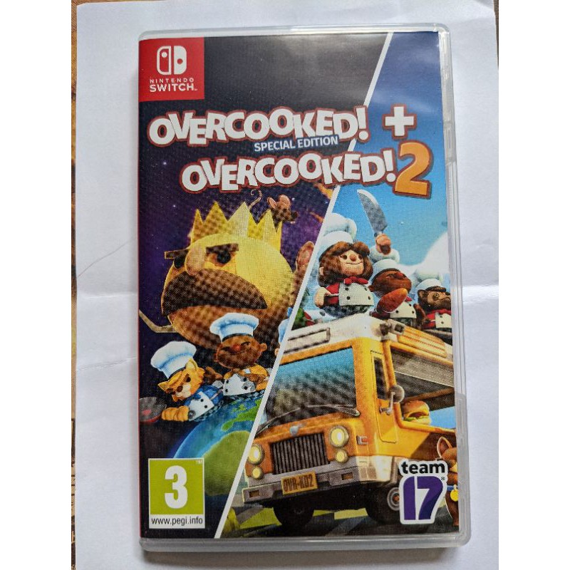 NS switch 煮過頭1+2 overcooked!1+2 二手