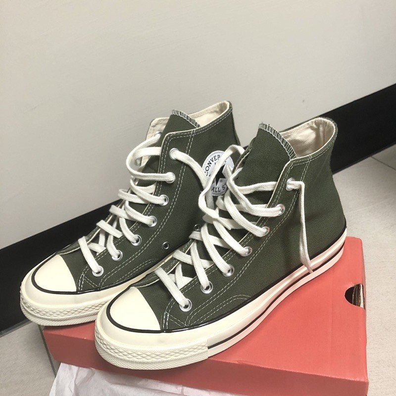 Converse1970s 墨綠高筒帆布鞋