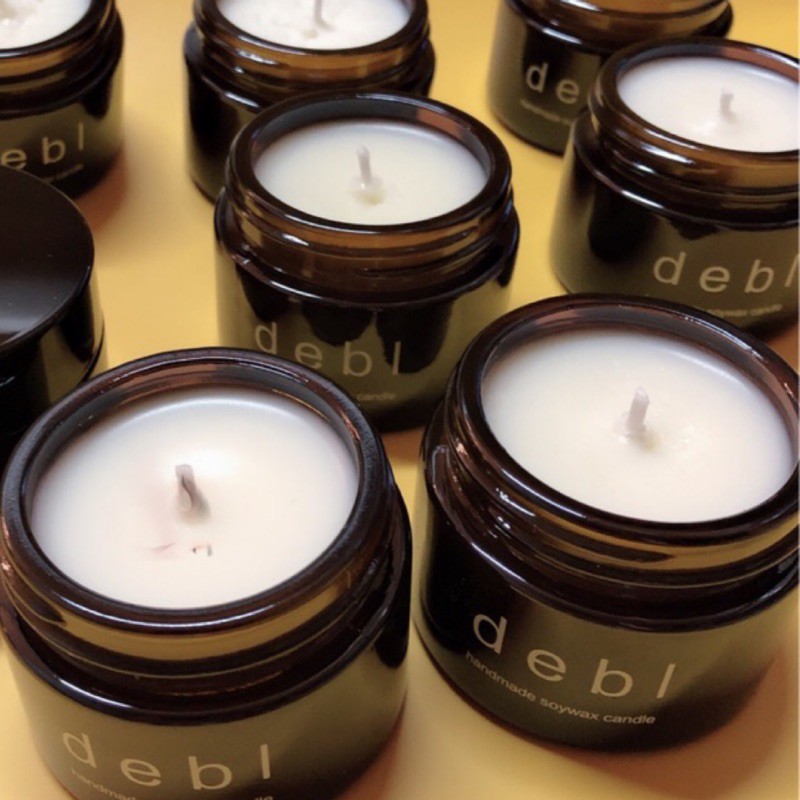 「debi candle 」淨化尤加利、舒眠薰衣草複方純天然精油18%入大豆手工香氛蠟燭