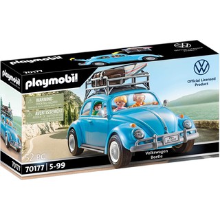 【幫長選物所】美版／Playmobil摩比人 70177／Volkswagen Beetle／福斯金龜車／水藍色／露營車