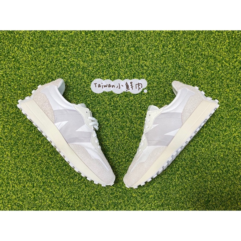 <Taiwan小鮮肉>NEW BALANCE 327 余文樂 大N 韓系 復古鞋 白絲綢 N字鞋 白灰 WS327SFD