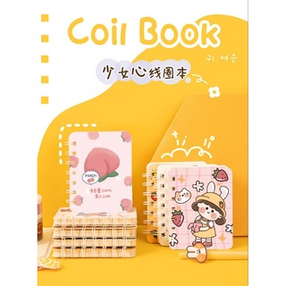 💯臺灣現貨🚚24H內出貨🚚便攜辦公記事本A7側翻線圈本學生小本子橫線條口袋迷你筆記本日記本
