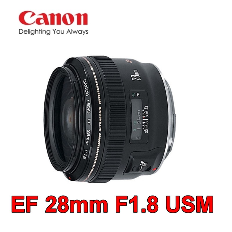 CANON EF 28mm F1.8 USM 定焦鏡頭 大光圈 適合拍攝風景(公司貨)~【富豪相機】