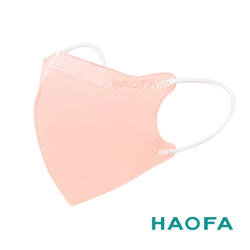 HAOFA氣密型柔光99%防護醫療N95口罩-奶油玫瑰-XS(10入)