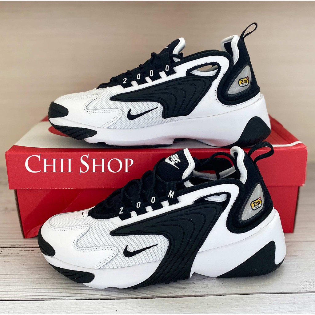 Chii 韓國代購nike Wmns Zoom 2k 女款黑色黑白ao0354 100 蝦皮購物