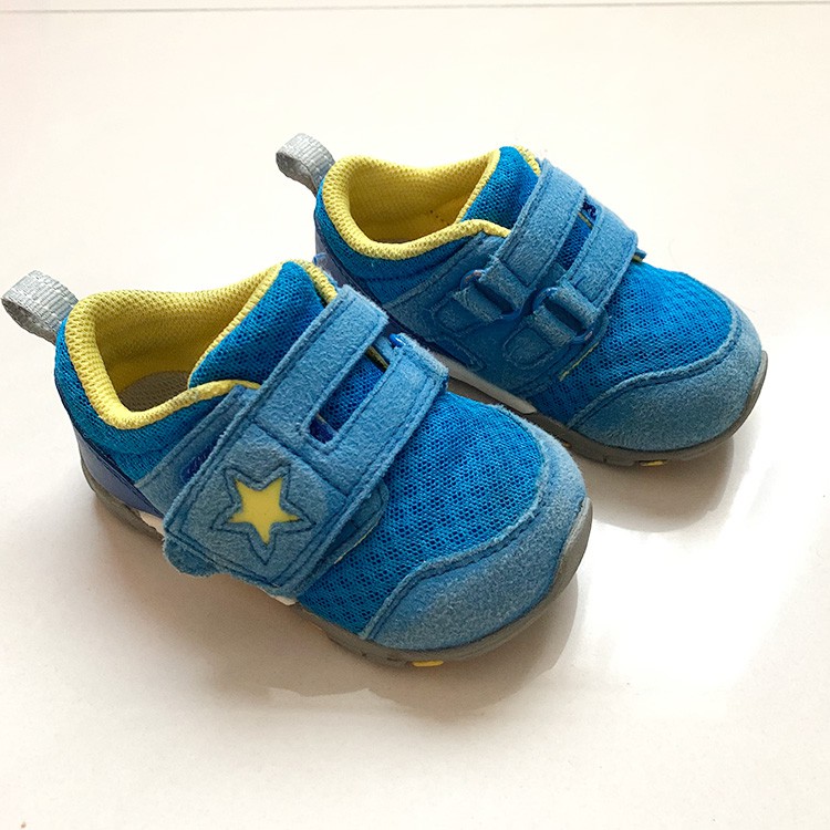 （8成新）moonstar男童布鞋～腳長12cm可穿