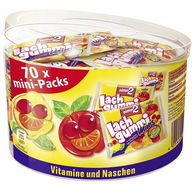德國 🇩🇪 Nimm2 維他命水果軟糖 迷你包 一桶70包
