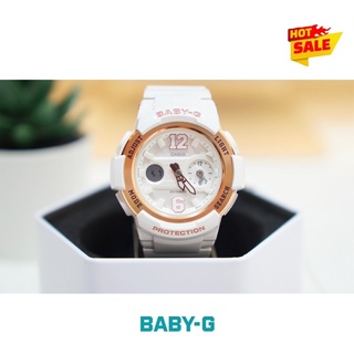 CASIO BABY-G 引領潮流白色風暴休閒錶-白X金(BGA-210-7B3) 原廠配件 全新一支