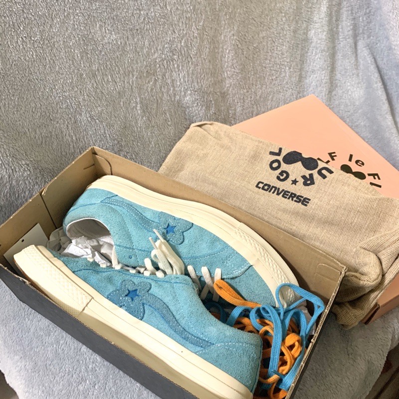 CONVERSE ONE STAR x GOLF LE FLEUR 水藍  花卉 聯名 US8