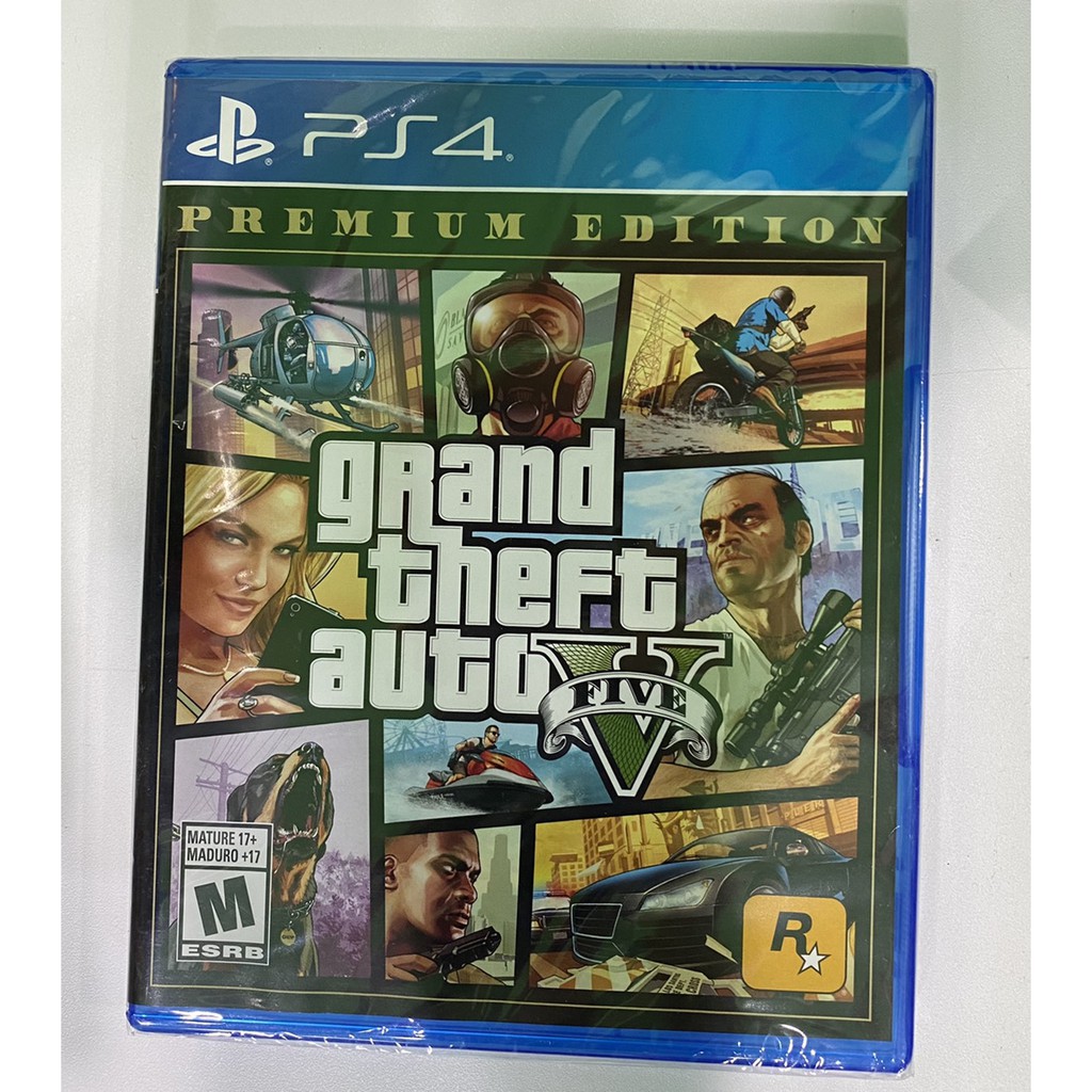 <譜蕾兒電玩>(全新)PS4 俠盜獵車手 5 豪華線上版 美版中文完整版 GTA V  Grand Theft Auto