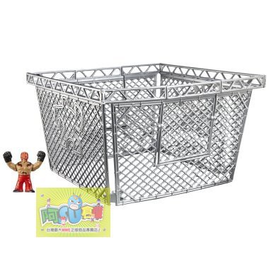 ☆阿Su倉庫☆WWE摔角 Rumblers Steel Cage Q版公仔人偶619+地獄鐵籠豪華組 現貨熱賣特價中