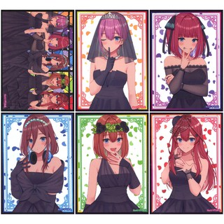 單張卡套 五等分的花嫁五等分的新娘 中野一花中野二乃中野三玖中野四葉中野五月 塗鴉牆婚紗童話禮服雜誌