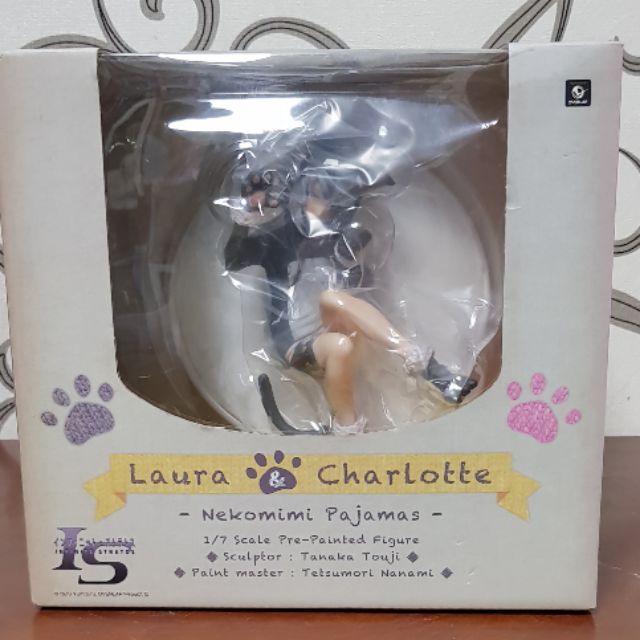 LS Laure &amp; Char 黑色 貓裝睡衣 1/7 稀有巨無霸公仔