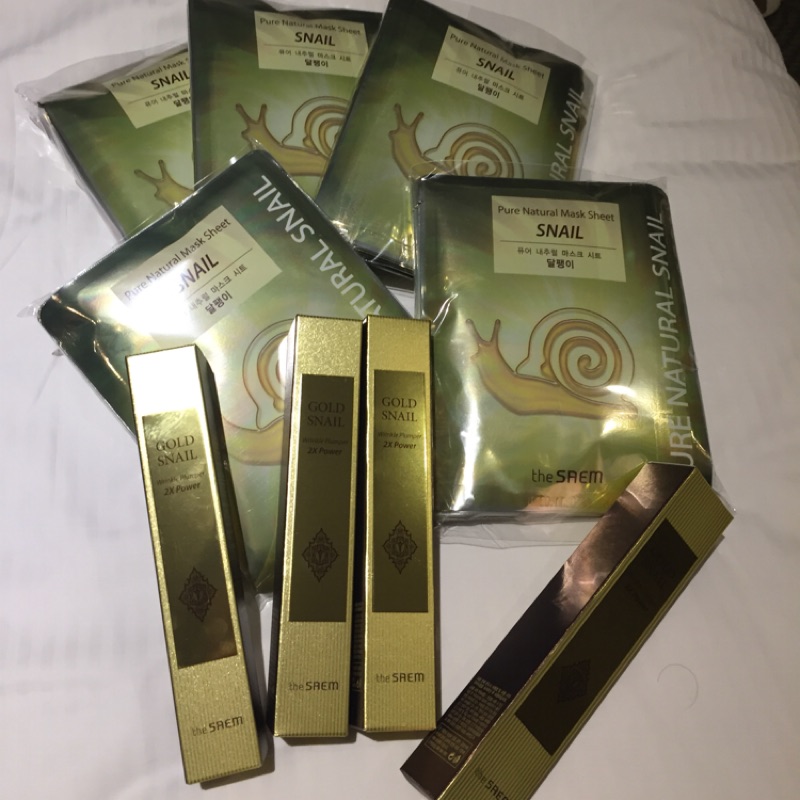 The Saem 黃金蝸牛精華液 蝦皮購物