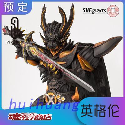 新款 日版萬代魂限定shf 真骨雕牙狼暗黑騎士鎧傳kiba 魔戒騎士 蝦皮購物
