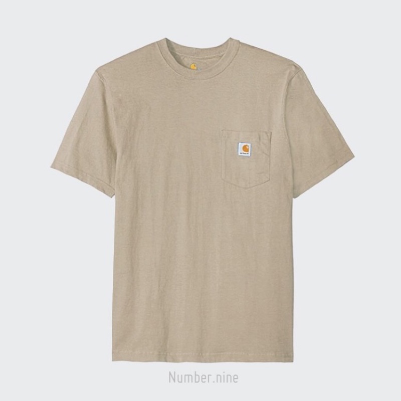 CARHARTT ORIGINAL POCKET TEE K87 美版 奶茶色