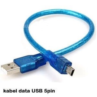 Usb 轉 MINI USB 數據線 5pin USB 轉 5pin 數據線 30CM Trnsparant