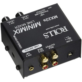 美國ROLLS MX22s 兩軌RCA/3.5mm Stereo MiniMix-美國製造【音響世界】