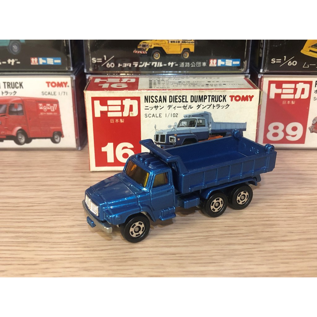 (限cinyu)Tomica 日本製 no.16 NISSAN DIESEL DUMPTRUCK 牛頭卡車 紅標 絕版