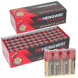 【現貨】【HENGWEI】3號環保碳鋅電池 一盒 碳鋅電池 3號電池 4號電池 AAA AA電池 1.5V 環保 綠能