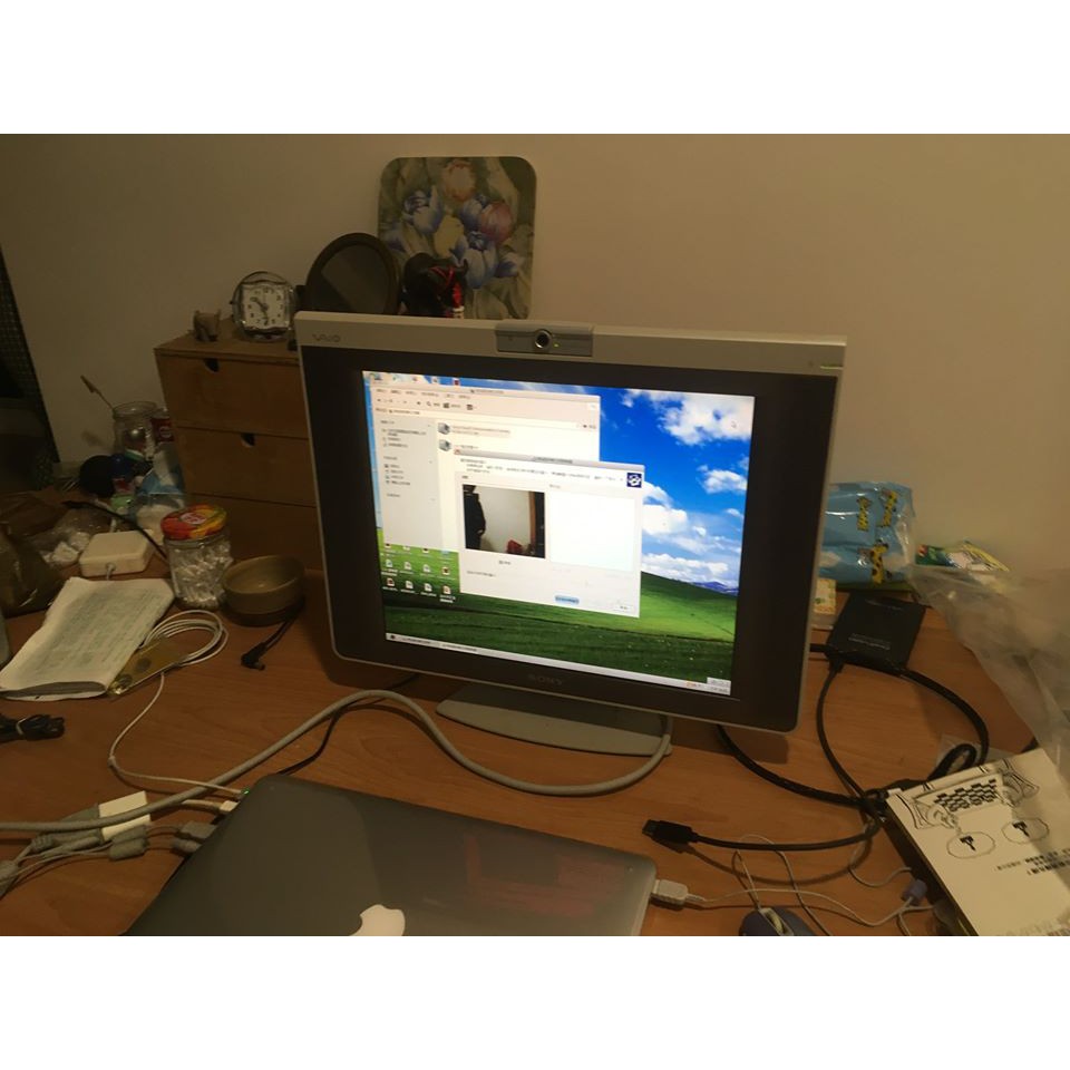 Sony Vaio 桌上型電腦原廠17吋螢幕pvcd 17sm1兩台 蝦皮購物